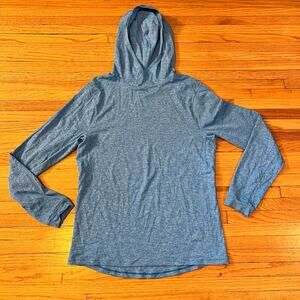 Lululemon Shirt Womens Medium ? Long Sleeve Performance Hoodie Blue